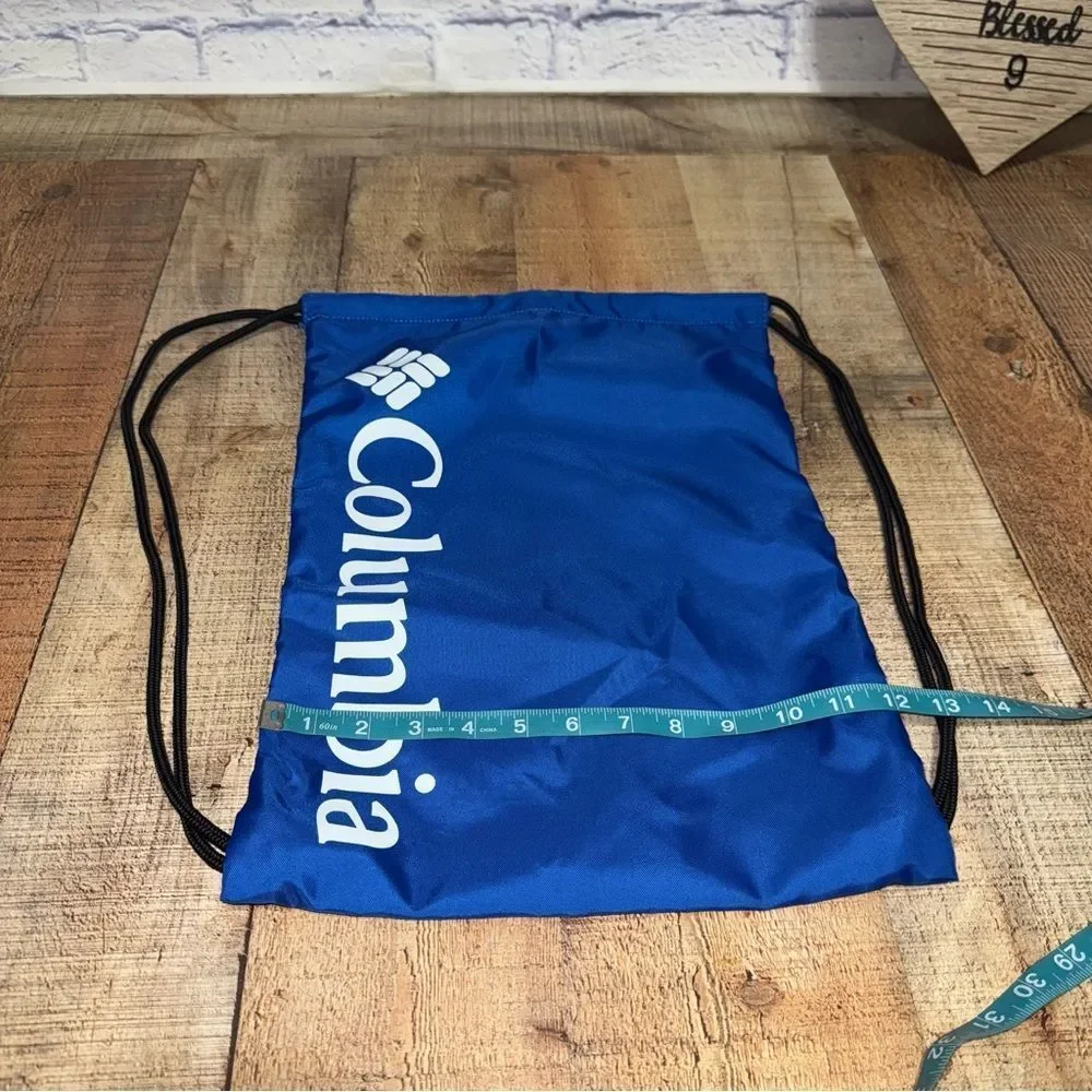 Columbia Drawstring Bag Blue Draw String Pack Brand new